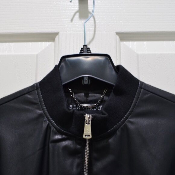 Bernardo Black Vegan Leather Jacket, Size Small - NWOT - Picture 3 of 9